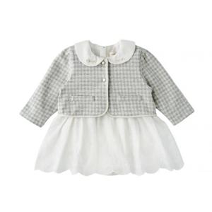 선물추천[밍크뮤HP]26년S S (GR)체크가디건SET바디슈트 (36112-604-12)