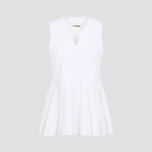 질샌더 민소매 티셔츠 J01NC0178 J45001 100 OPTIC WHITE