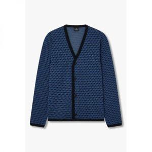 PAUL SMITH 하운드투스 니트 가디건_블루 5735128001