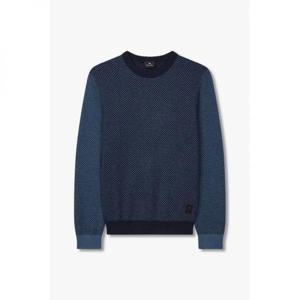 PAUL SMITH 로고 패치 허니콤 스웨터_블루 5734328119