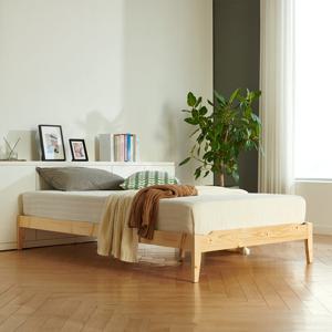 장인가구 캔들 무헤드형 원목침대 S_본넬매트