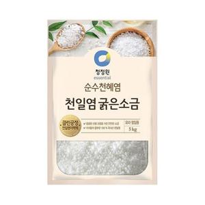 청정원 천일염 굵은소금 5kg