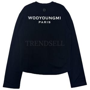 25SS 우영미 여성 코튼 백로고 롱슬리브 긴팔 티셔츠 M251TS17