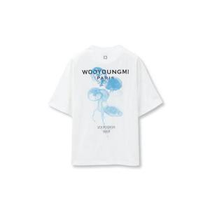 24SS 우영미 야광 젤리피쉬 백로고 티셔츠 화이트 W241TS05715W