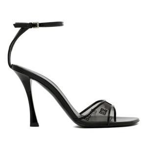 지방시 로고 프린트 메쉬 하이힐 샌들 BE308JE22Z 001