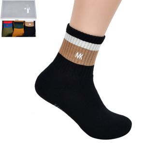 미치코런던 감각적인 컬러 배색 신사 파일 중목 양말0055tp
