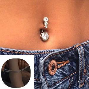 시크한 배꼽 피어싱 s925실버 발지 세트