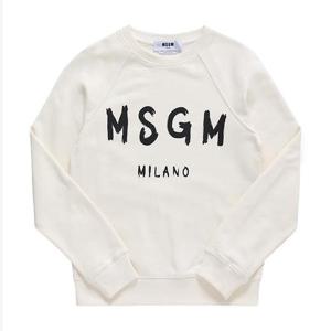 MSGM 맨투맨 2000MDM513 200000 02 브러시드 로고 여성맨투맨