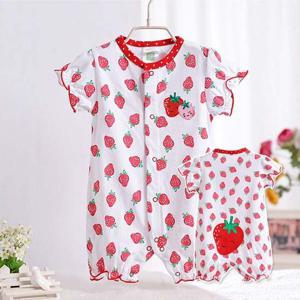 귀여운 딸기 일러스트 바디수트 202632 롬퍼