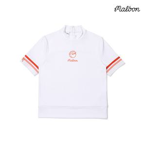 [말본골프][말본골프] 여성 모크넥 반소매 티셔츠 M3322PRS12