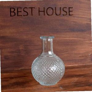 유리화분 화병 수반 BH392 4x15cm 크리스탈 호리병-