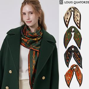 루이까또즈 엘블리 더블  울실크 마름모 스카프 1ESD033