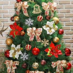 크리스마스츄리 데코용품 골드 레드 장식세트 210cm트리용