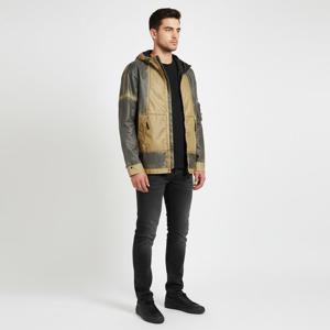 STONE ISLAND 430T1 HAND SPRAYED MUSSOLA GOMMATA-TC HOODED JACKET (7815430T1 V0098) (에어브러쉬 이펙트 무솔라 고마타 배지 후드 자켓)