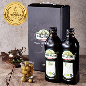 파르키오니 유기농 엑스트라버진 올리브유500ml 2병 (선물세트)