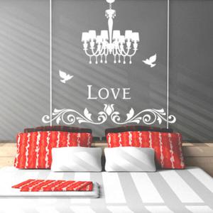 아트박스/꾸밈 cm110-로맨틱러브 샹들리에_그래픽스티커