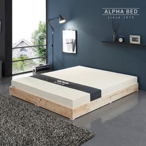 알파침대 베디아 고급형 원목 저상형 침대프레임 Q