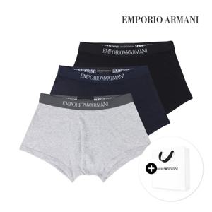 엠포리오 아르마니 남성 남자 팬티 코튼 드로즈 610 3장 쇼핑백 세트