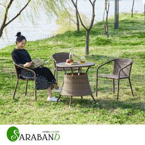 사라방드 스마랑라탄 테라스세트 03B_700/테라스의자/정원의자