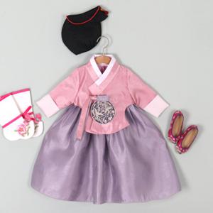 [한설한복]1658.S 파스텔 전통당의 여아한복