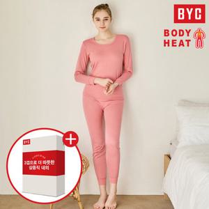 BYC 여성 프리미엄 도톰한 보온 내의세트 DAS1001