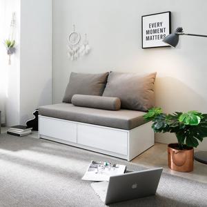 나무뜰 코젯 패브릭 2인 쿠션 수납 벤치 소파 SRS007C (착불)