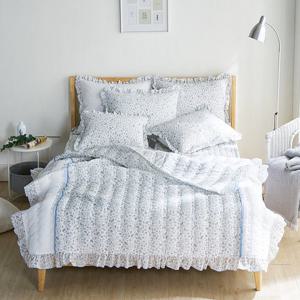 플라워 시어서커 여름이불 엘리이불패드베개커버SS풀세트 블루