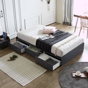 (착불) 타니 3구 서랍형 슈퍼싱글침대(SS) /매트별도