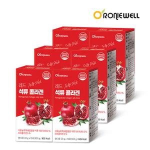 로니웰 레드 석류 콜라겐 젤리 스틱 15포 6개