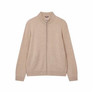 [JAJU/자주] 남 램스울 집업 니트 가디건_베이지