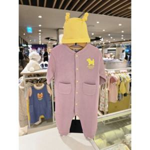 [백화점][블루독베이비] 25 FW(퍼플)블루독 BASIC 우주복(45A7067502)신생아 출산 백일 돌 선물 조카 이모 아가옷