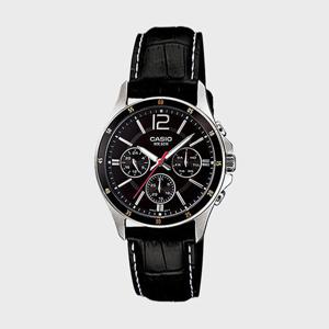 CASIO 카시오 MTP-1374L-1A 남성시계 심플 가죽 손목시계