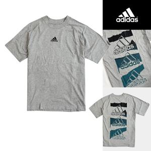 아디다스 에센셜 브랜드 싱글 반팔티(HE4422)