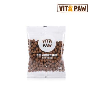 [샘플] 비타파우 쏘야미 소프트 치킨 크릴 반습식사료 50g