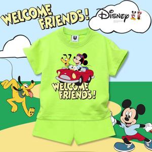 [iggo]디즈니 반팔 붕붕미키세트 유아동 상하복