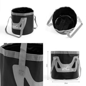 PANGSTORY 캠피용 워터백 폴딩 버킷 12L 설거지통 접이식 물통