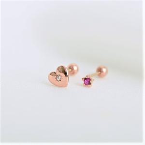 [GB] 하트 탄생석 10K GOLD 피어싱 LPTJ4045T