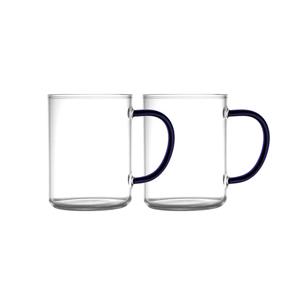 레벤호프 내열유리 머그컵 2p 블루