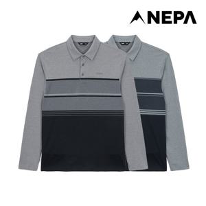 [택가129,000원] 네파 남성 코트나 스트라이프 폴로티셔츠 7K15241
