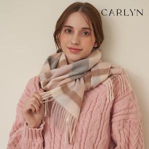 [엘르(스카프)]크루즈 캐시미어 체크 롱 머플러 S744MC004