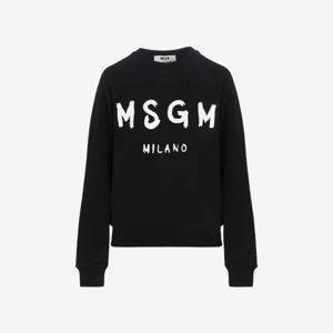 MSGM 브러쉬드 로고 맨투맨 화이트 여성 2000MDM513 200001 99