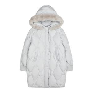 빈 BY64JP02GY그레이 레이져퀼팅 덕다운 후드 점퍼