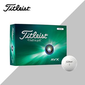 타이틀리스트 AVX 골프볼 화이트 1더즌 3피스 2024년 골프공