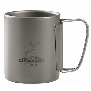 캡틴스태그 UH-4504 아웃도어컵 220ml 티타늄 일본산