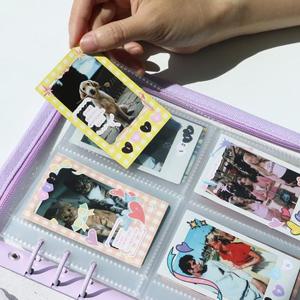 6공 포카 바인더 다이어리 속지 10매 3종 [A5 포토카드 리필 씰 스티커 인생네컷폴라로이드 보관]