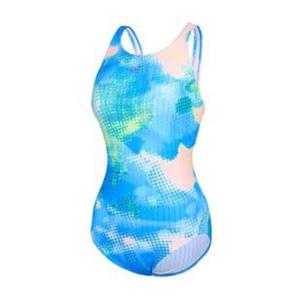 [레노마수영복]여성 워터 마블 원피스 수영복 LF2E031_BU