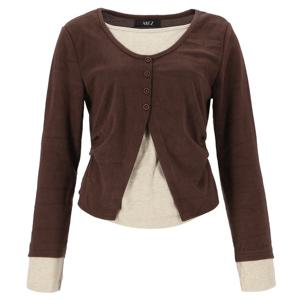 [에이비에프지]가디건 레이어드 스타일 긴팔 티셔츠 APZ5HK36G