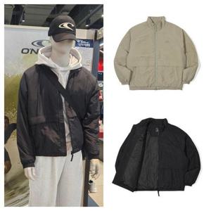 오닐(N-4 ) MG01 남성오버핏패딩아우터밑단스프링조임가능 러스틀써모어 패딩 충전재스탠넥 점퍼OMJPN4113