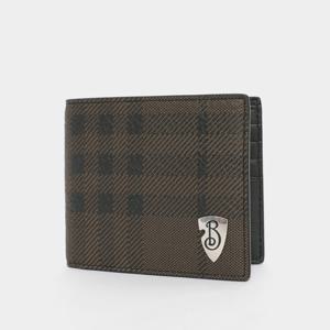 버버리  B스틸로고 체크 레더 남성 반지갑 8102927