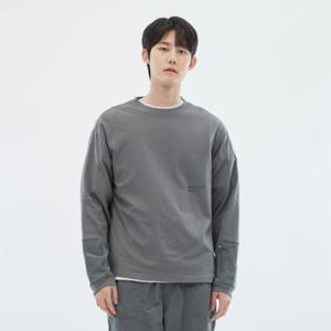 스케쳐스 남성 우븐+니트 믹스 하이브리드 티셔츠 SL3MTCFS032-LP